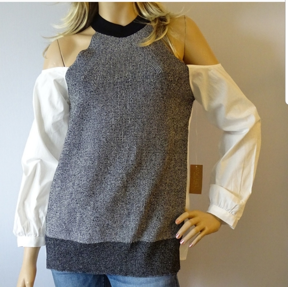 NWT Rachel Roy Cold Shoulder Shirt